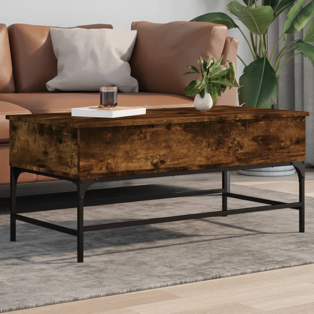 Coffee Table Engineered Wood And Metal