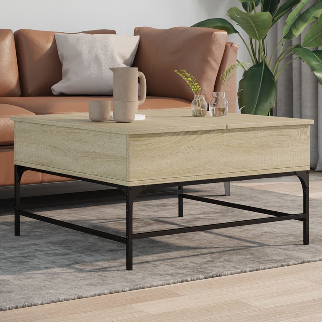 Coffee Table Engineered Wood And Metal