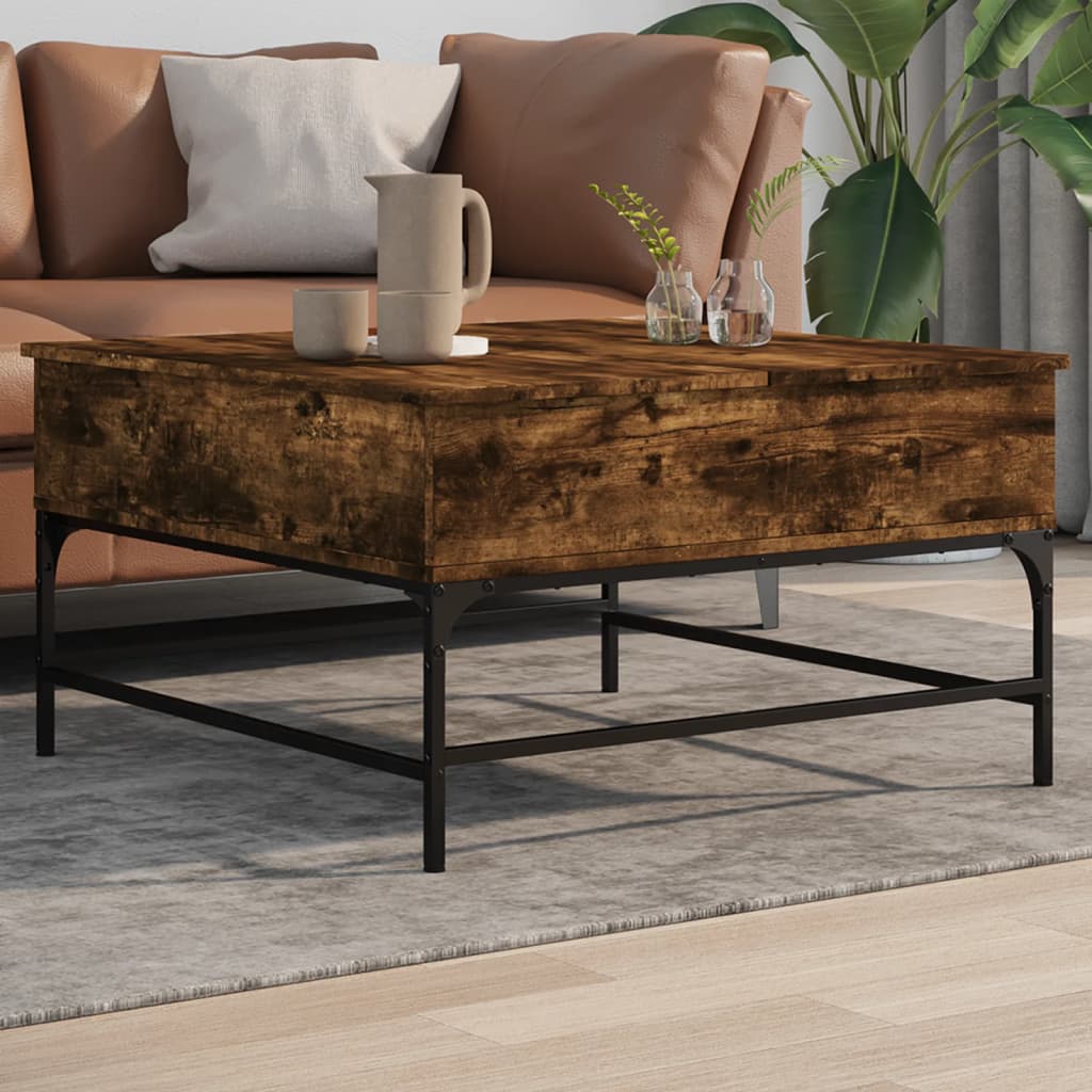 Coffee Table Engineered Wood And Metal