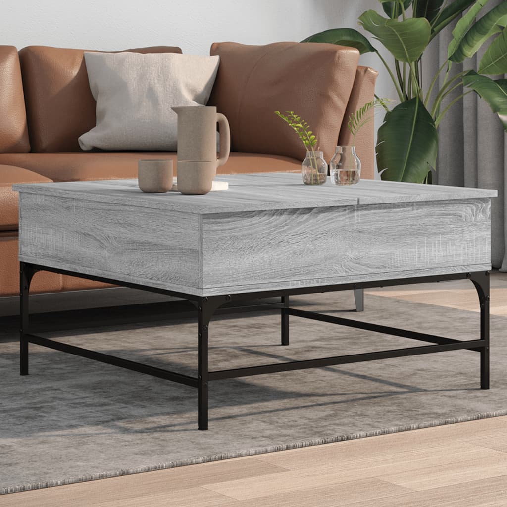 Coffee Table Engineered Wood And Metal
