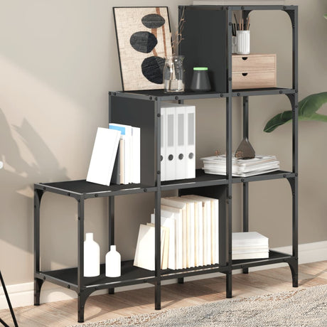 Bookcase 122X30X Engineered Wood And Metal