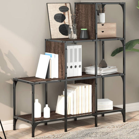 Bookcase 122X30X Engineered Wood And Metal