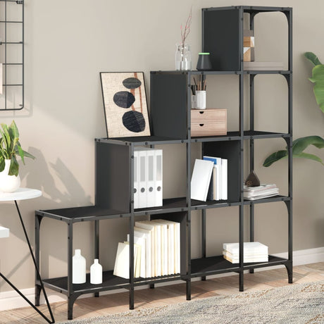 Bookcase 122X30X Engineered Wood And Metal