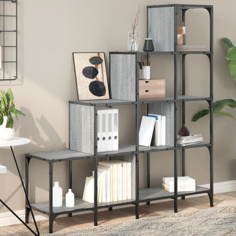 Bookcase 122X30X Engineered Wood And Metal
