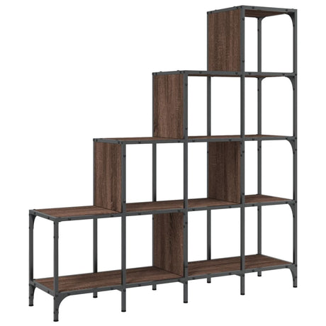 Bookcase 122X30X Engineered Wood And Metal
