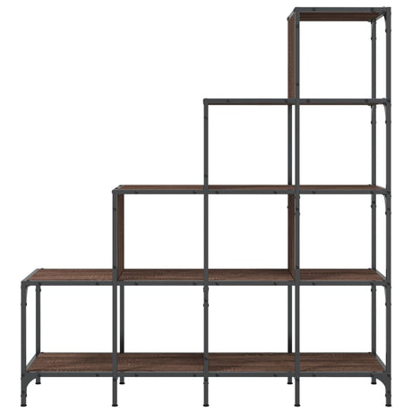 Bookcase 122X30X Engineered Wood And Metal