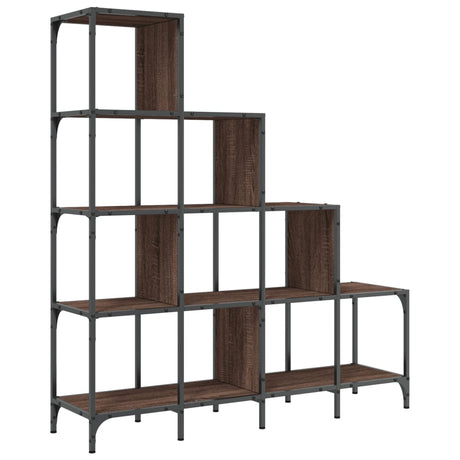Bookcase 122X30X Engineered Wood And Metal
