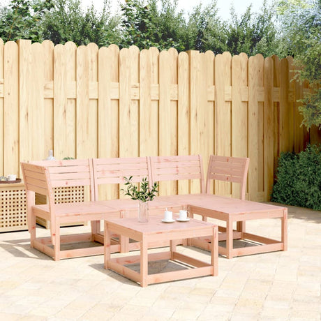 4 Piece Garden Lounge Set Solid Wood Pine