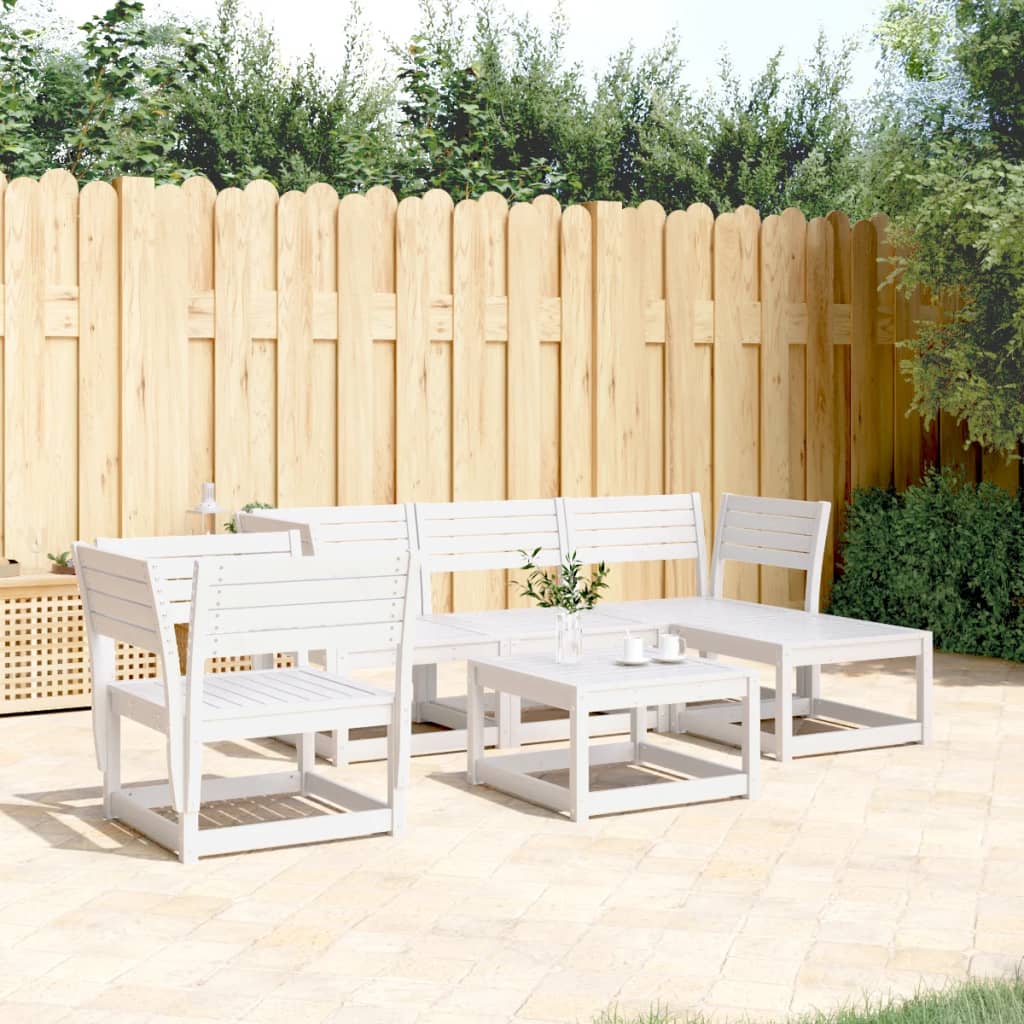 5 Piece Garden Lounge Set Solid Wood Douglas