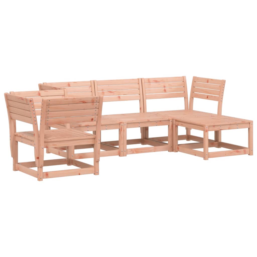 5 Piece Garden Lounge Set Solid Wood Douglas