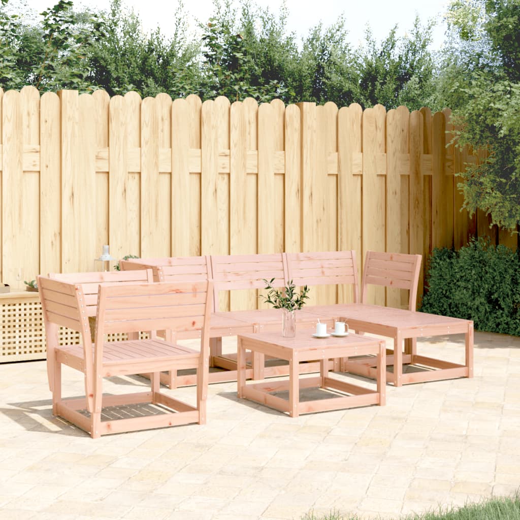 5 Piece Garden Lounge Set Solid Wood Douglas