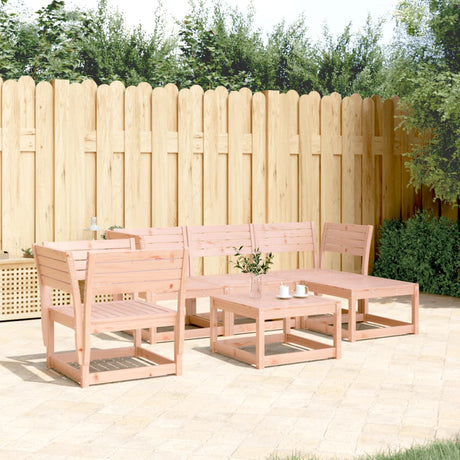 5 Piece Garden Lounge Set Solid Wood Douglas