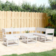 7 Piece Garden Lounge Set Solid Wood Pine