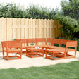 8 Piece Garden Lounge Set Solid Wood Pine