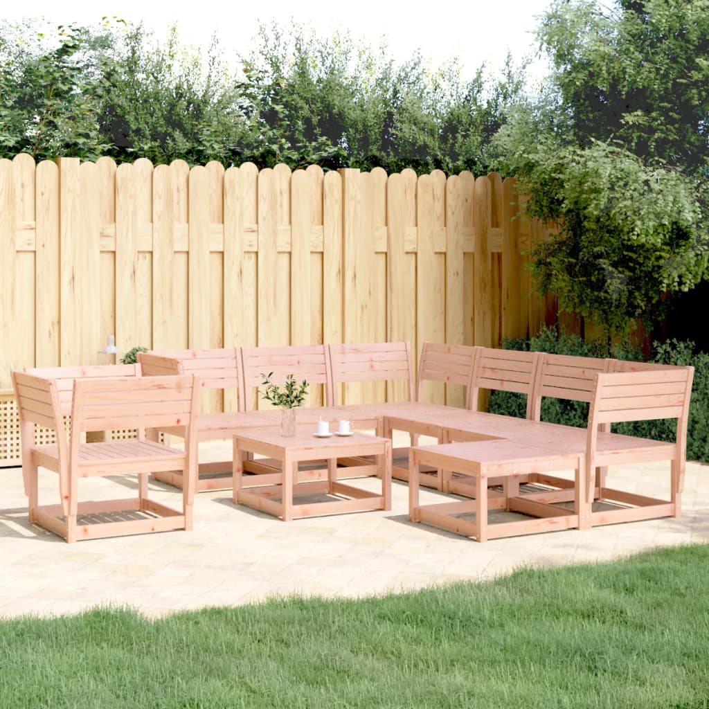 8 Piece Garden Lounge Set Solid Wood Pine
