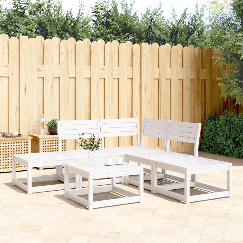 5 Piece Garden Sofa Set Solid Wood Douglas