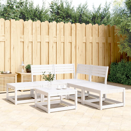 5 Piece Garden Sofa Set Solid Wood Douglas