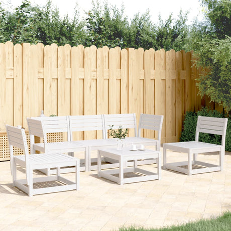 5 Piece Garden Sofa Set Solid Wood Pine