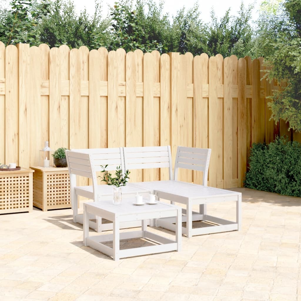 3 Piece Garden Sofa Set Solid Wood Douglas