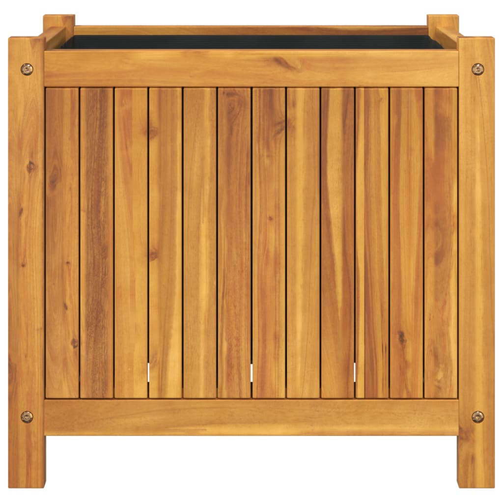 Garden Planter With Liner Solid Wood Acacia