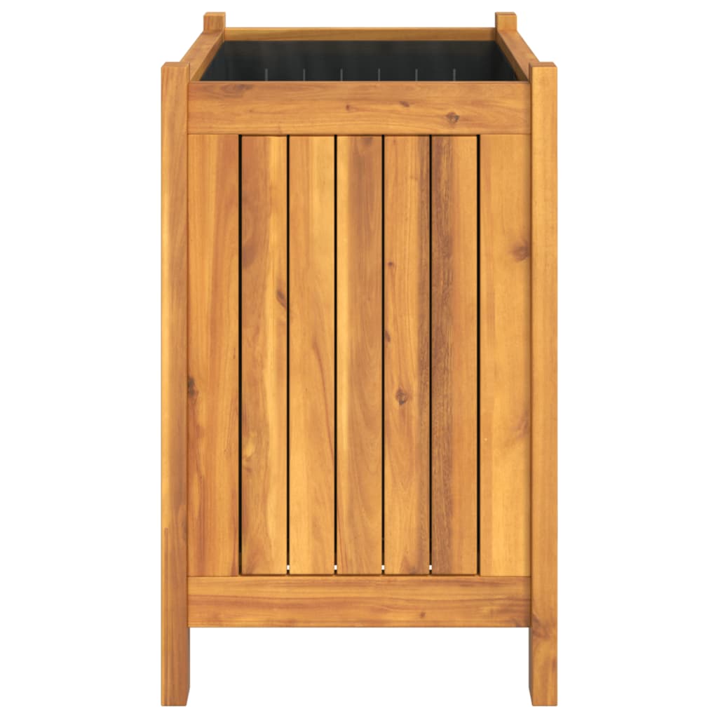Garden Planter With Liner Solid Wood Acacia