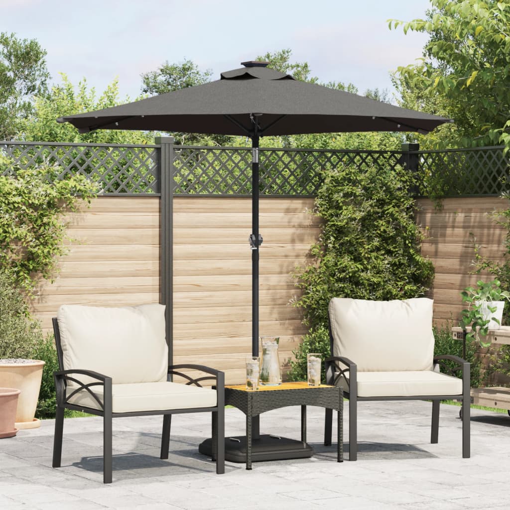Garden Parasol With Steel Pole 225X225X212 Cm