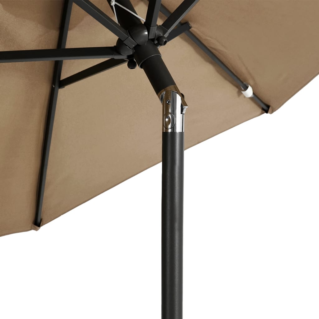 Garden Parasol With Steel Pole 225X225X212 Cm