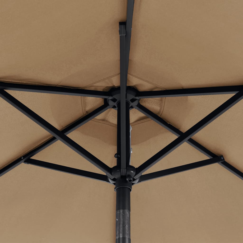 Garden Parasol With Steel Pole 225X225X212 Cm