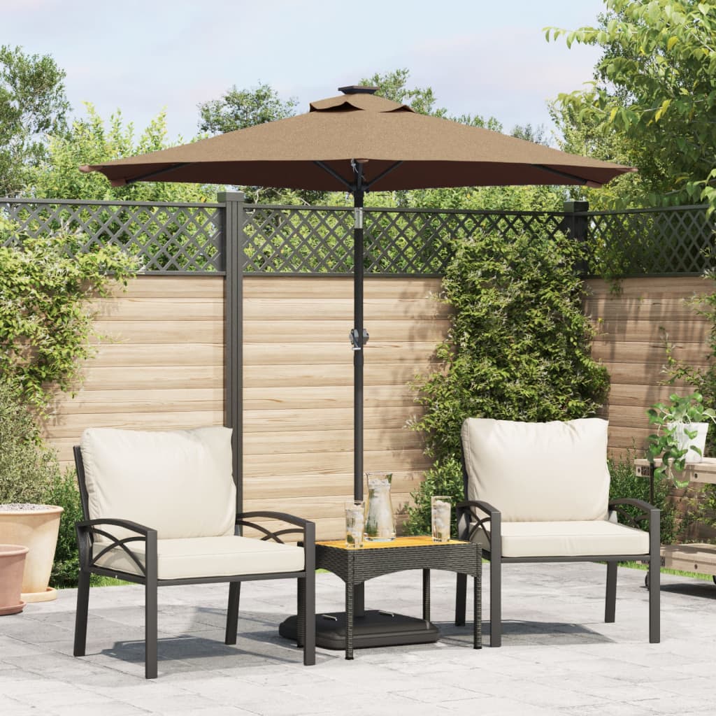 Garden Parasol With Steel Pole 225X225X212 Cm