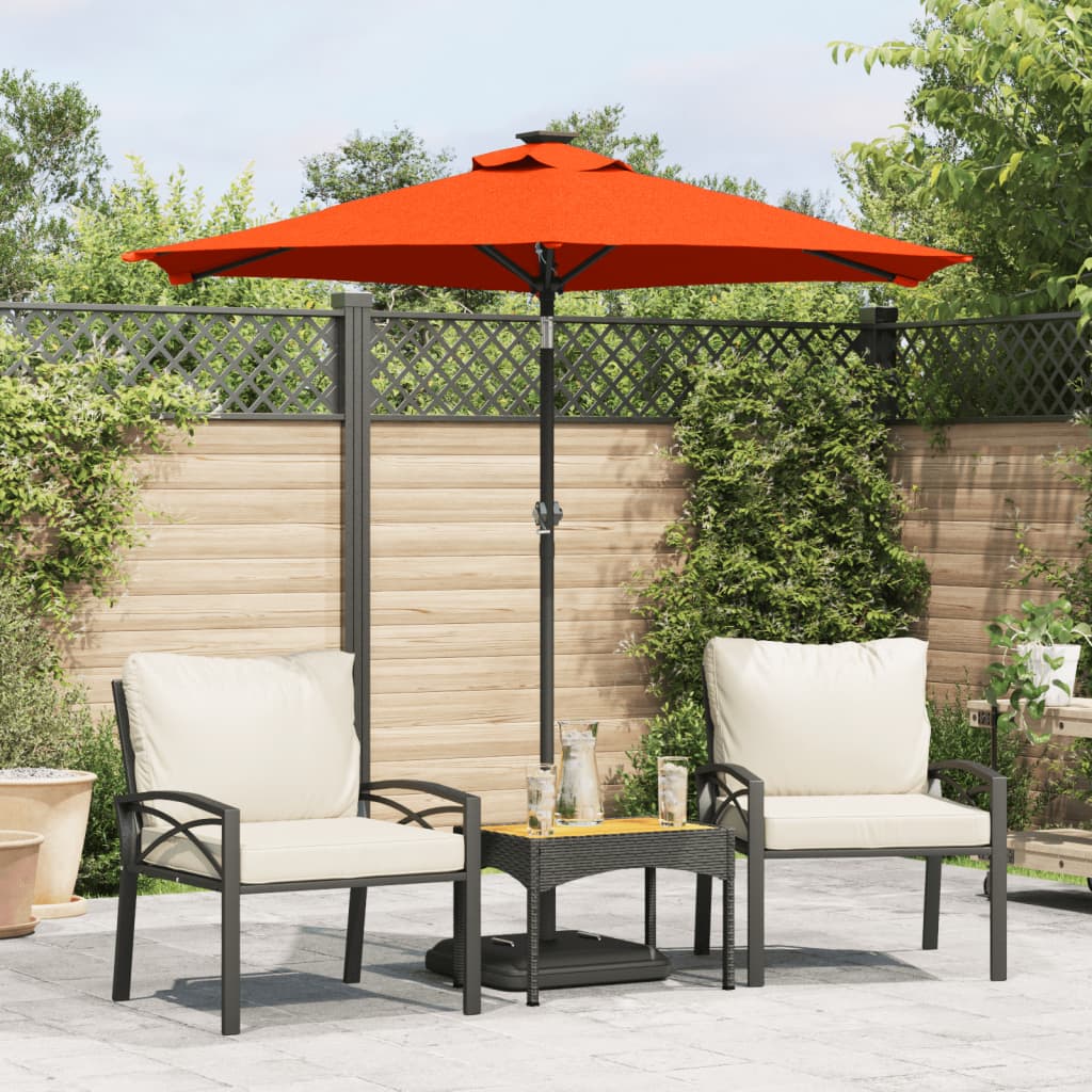 Garden Parasol With Steel Pole 225X225X212 Cm