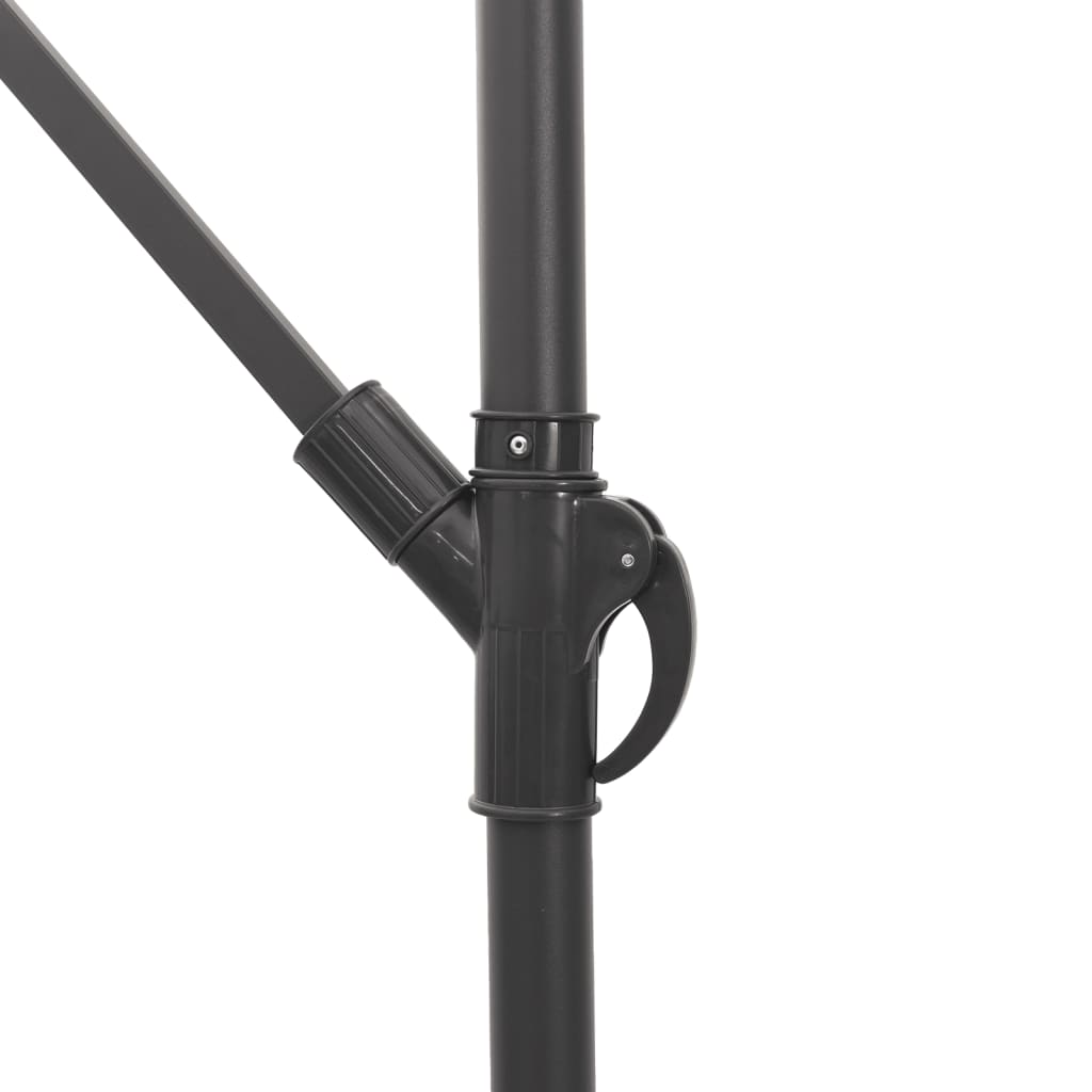 Garden Parasol With Steel Pole