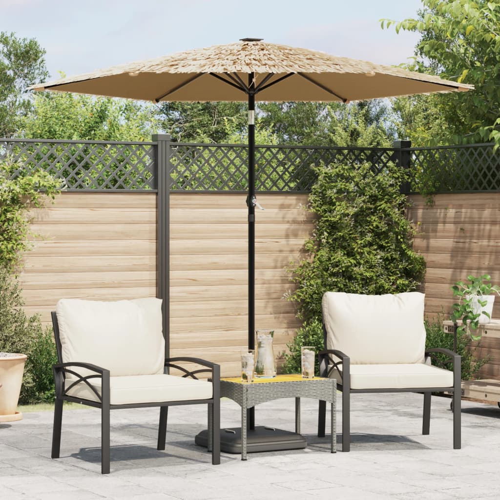 Garden Parasol With Steel Pole