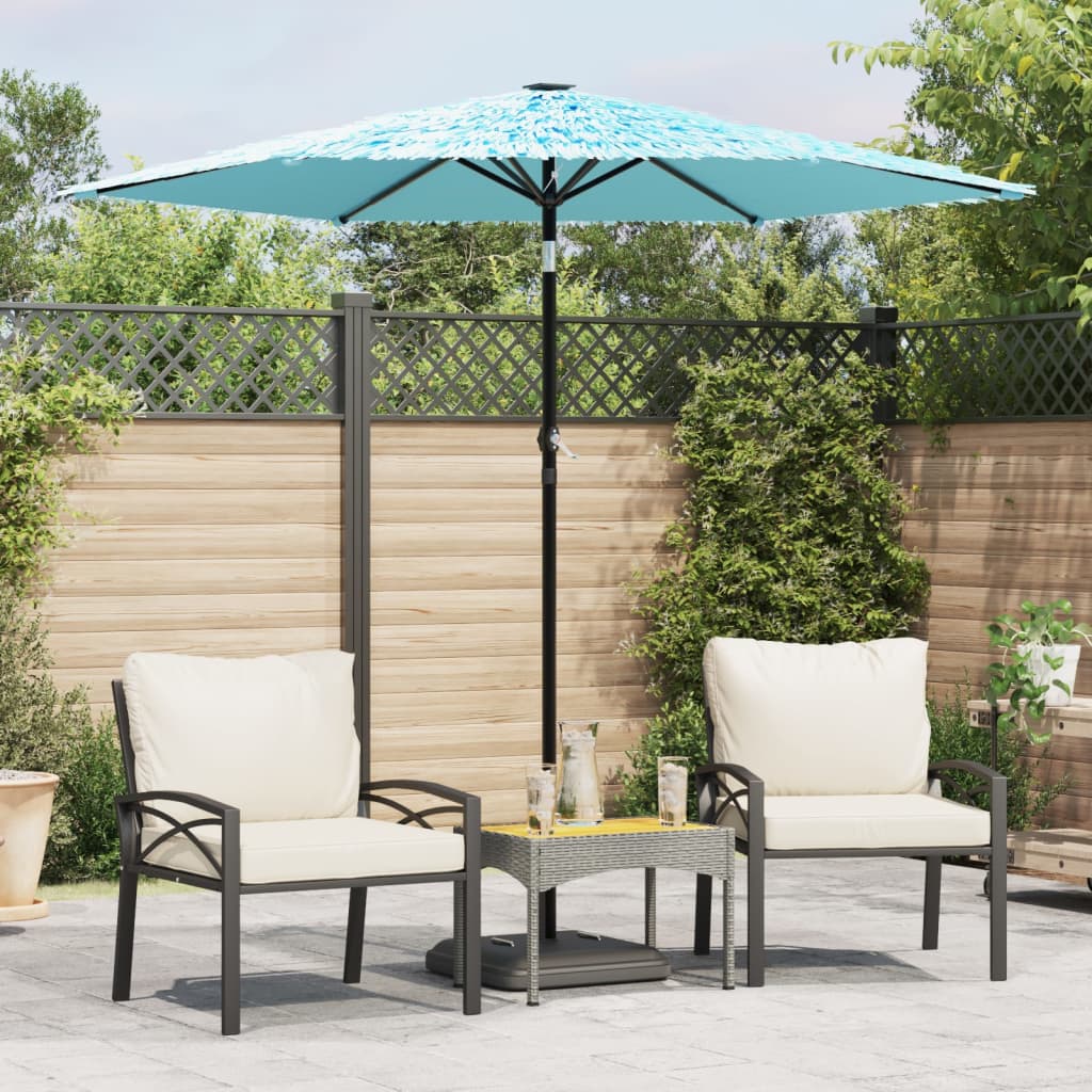 Garden Parasol With Steel Pole