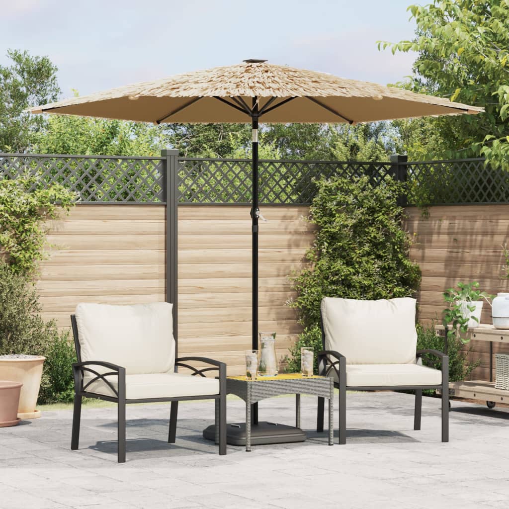 Garden Parasol With Steel Pole