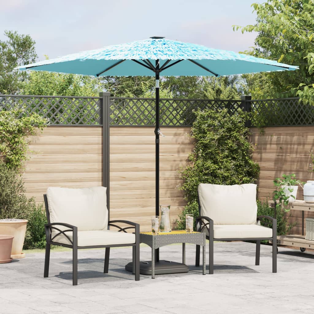 Garden Parasol With Steel Pole