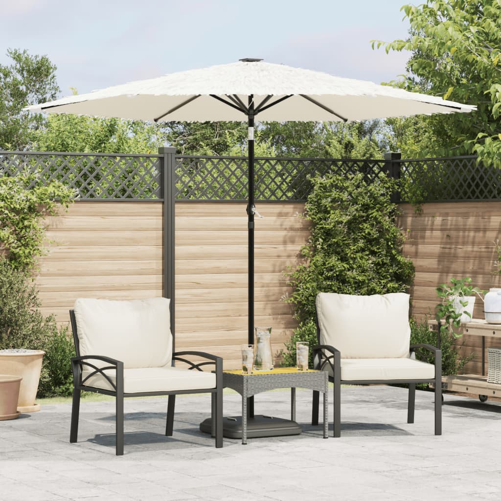 Garden Parasol With Steel Pole