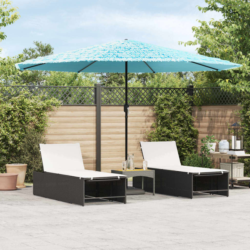 Garden Parasol With Steel Pole