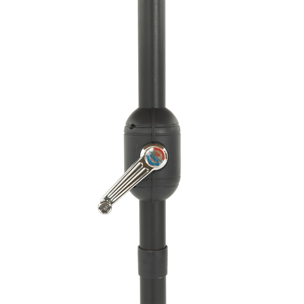 Garden Parasol With Leds And Steel Pole Brown