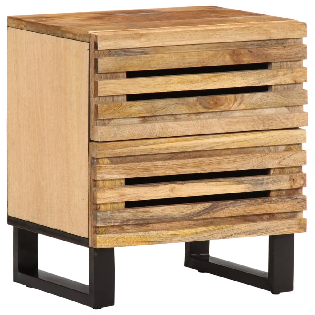 Bedside Cabinet 40X34X46 Cm Solid Wood Acacia