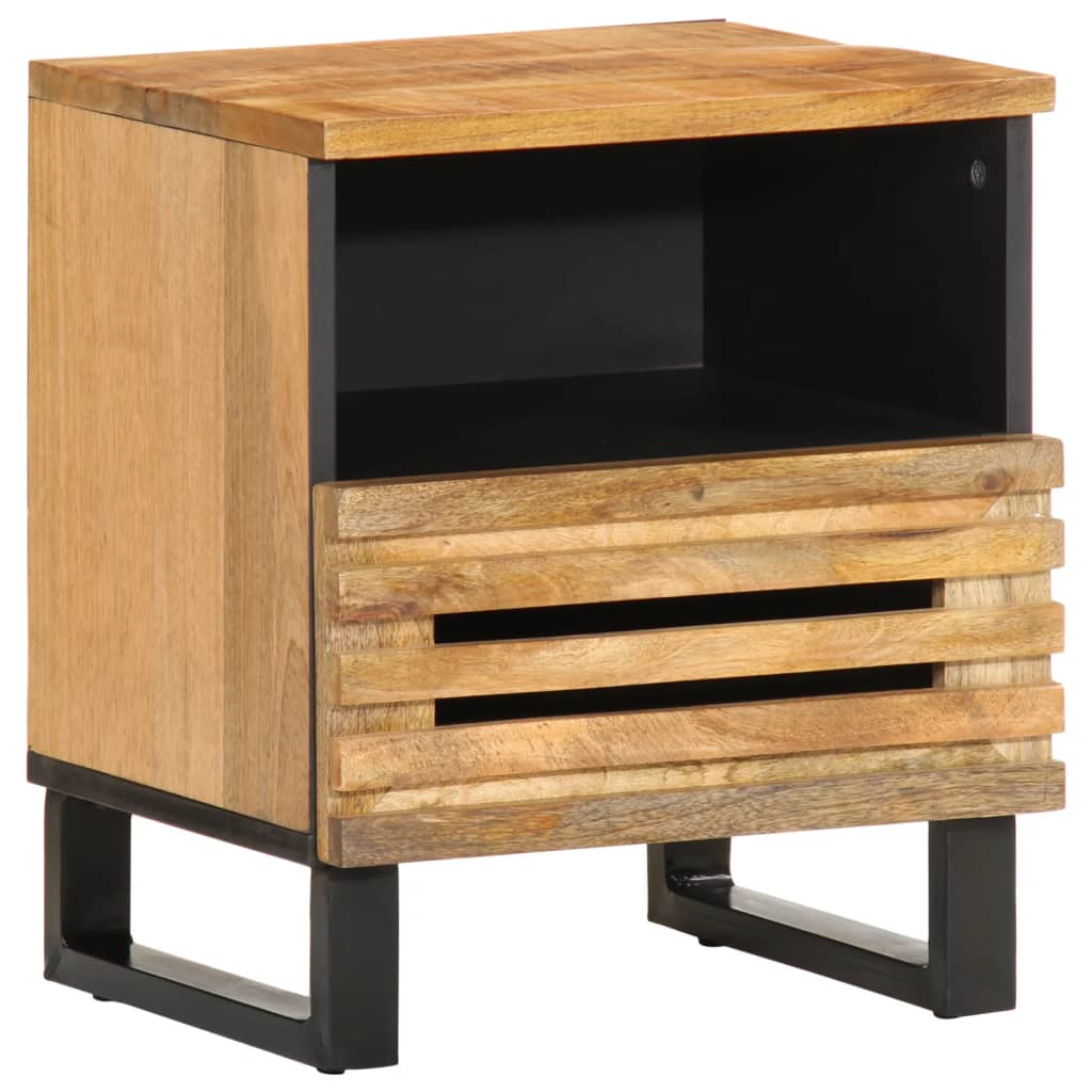 Bedside Cabinet 40X33X46 Cm Solid Wood Acacia