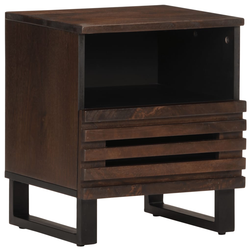 Bedside Cabinet 40X33X46 Cm Solid Wood Acacia