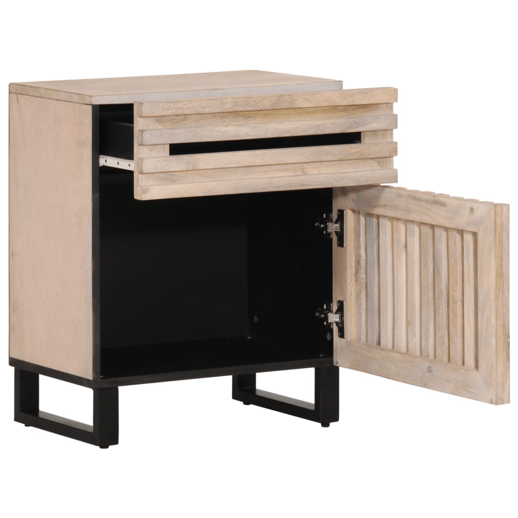 Bedside Cabinet 50X34X60 Cm Solid Wood Mango