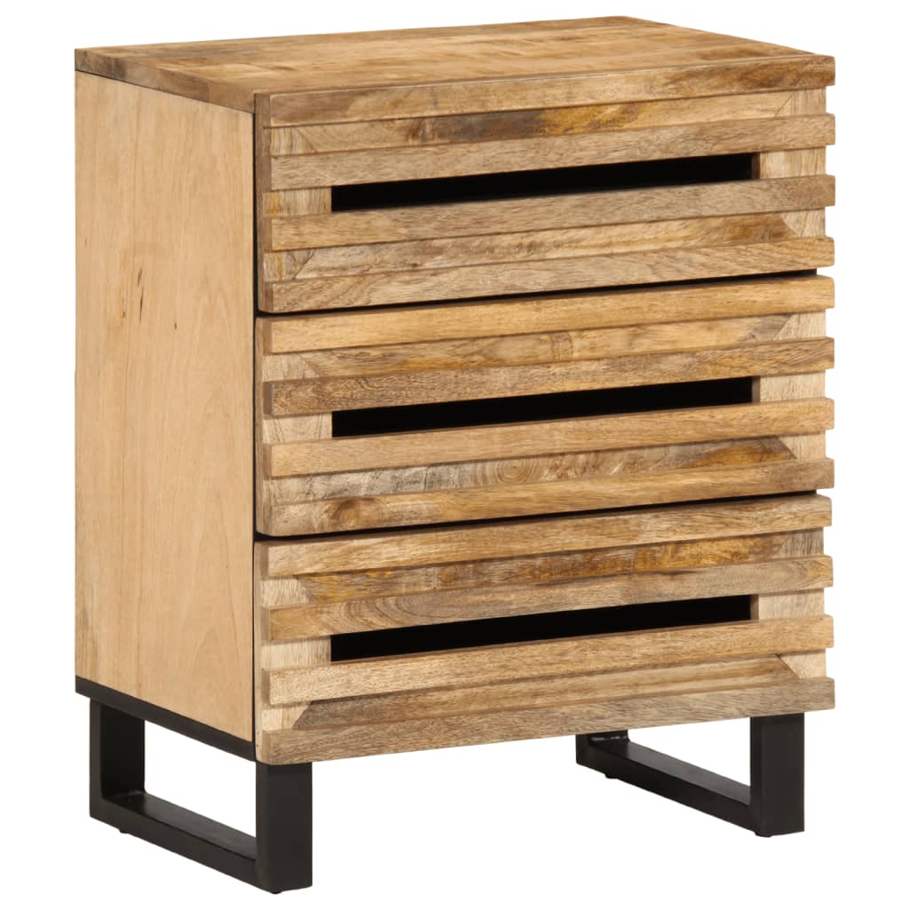 Bedside Cabinet 50X34X62 Cm Solid Wood Mango