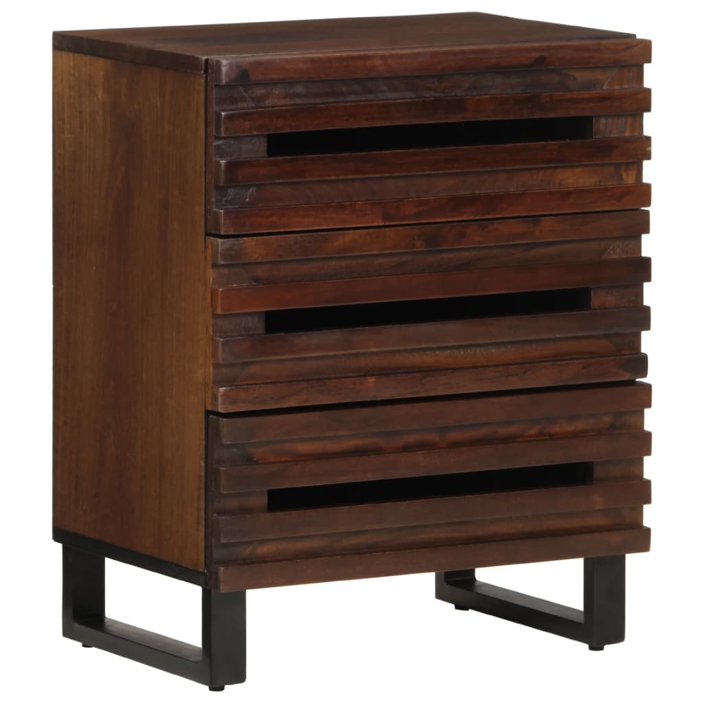 Bedside Cabinet 50X34X62 Cm Solid Wood Mango