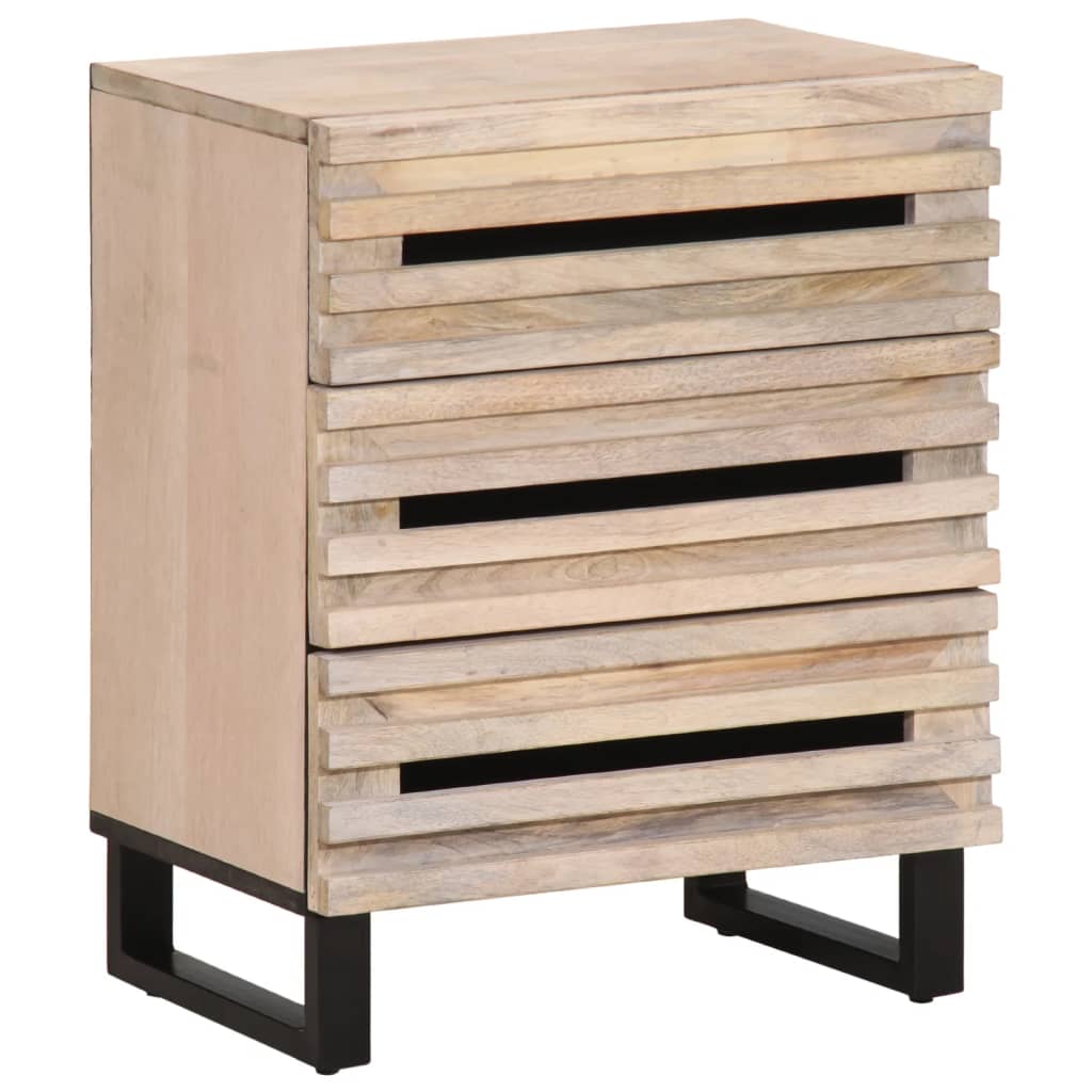 Bedside Cabinet 50X34X62 Cm Solid Wood Mango