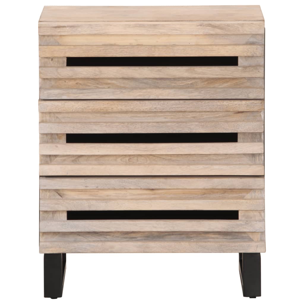 Bedside Cabinet 50X34X62 Cm Solid Wood Mango