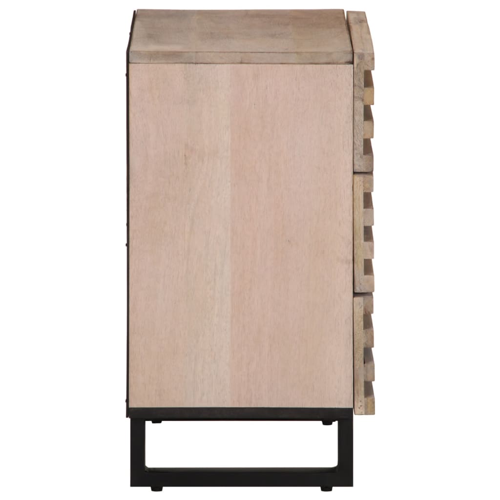 Bedside Cabinet 50X34X62 Cm Solid Wood Mango