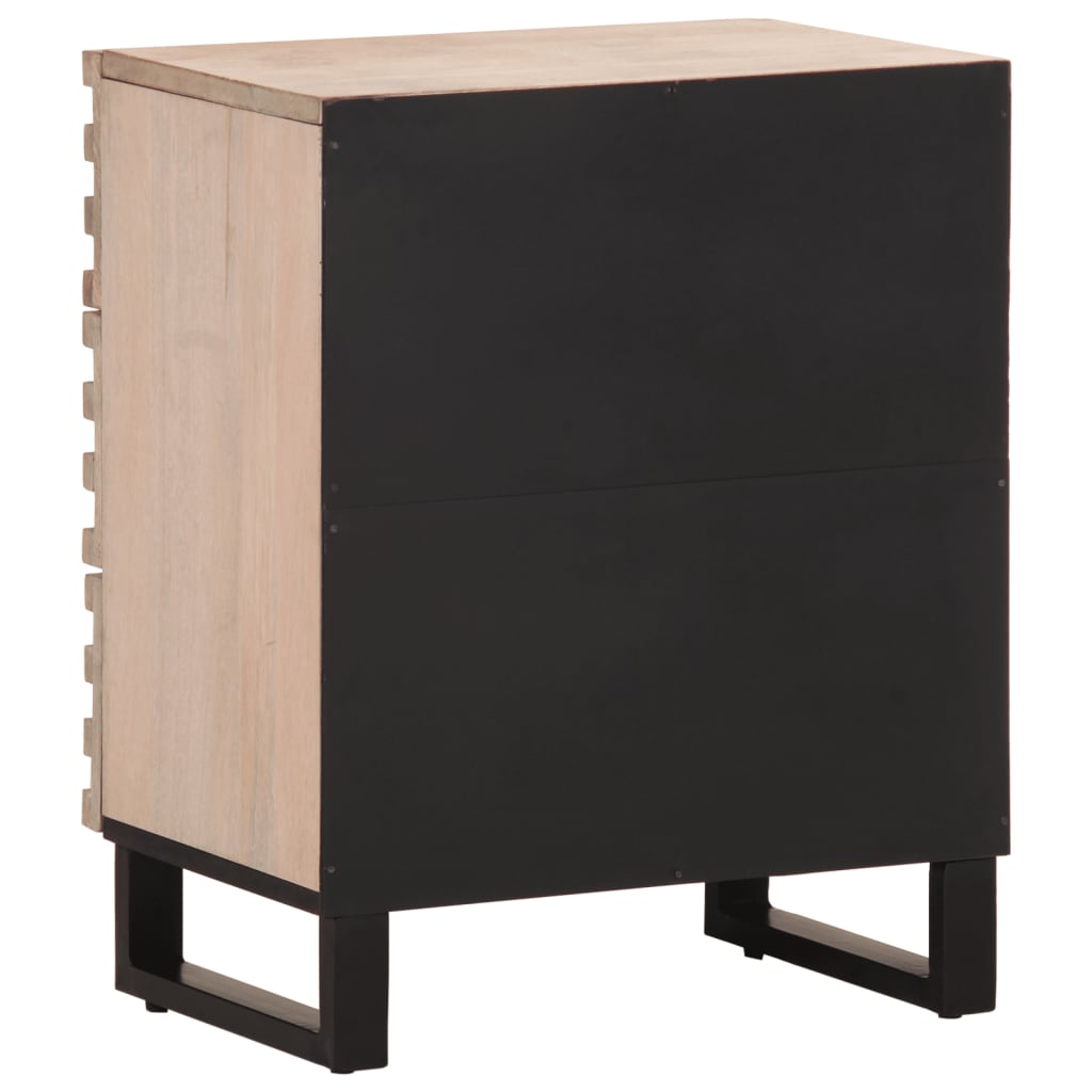 Bedside Cabinet 50X34X62 Cm Solid Wood Mango