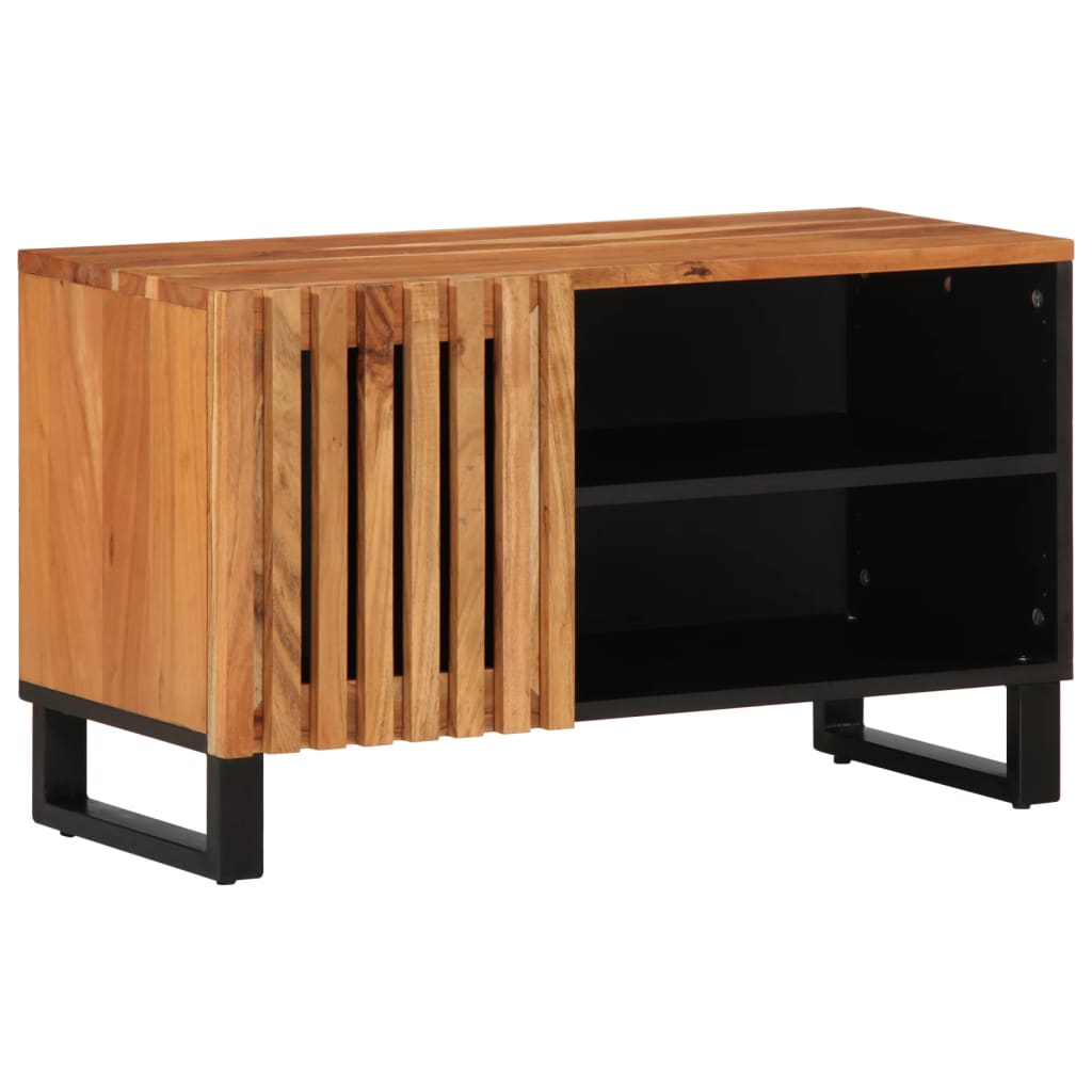 Tv Cabinet 80X34X46 Cm Solid Wood Acacia