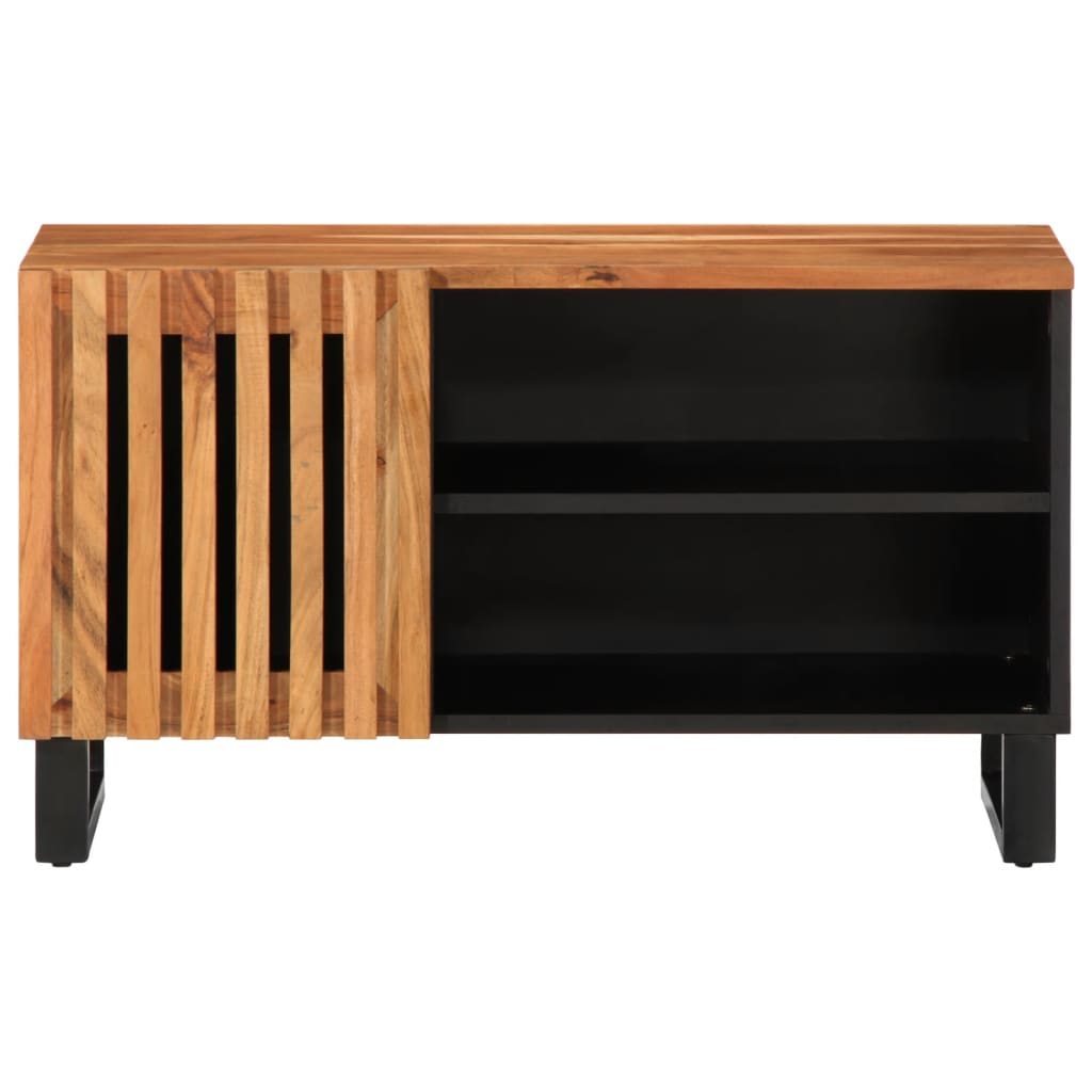 Tv Cabinet 80X34X46 Cm Solid Wood Acacia